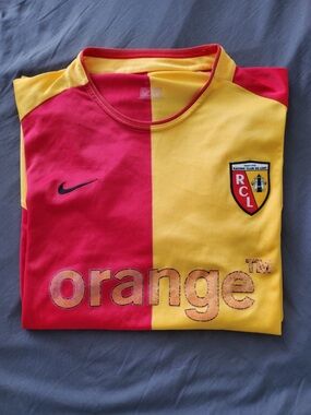 Lens vintage soccer jersey size large